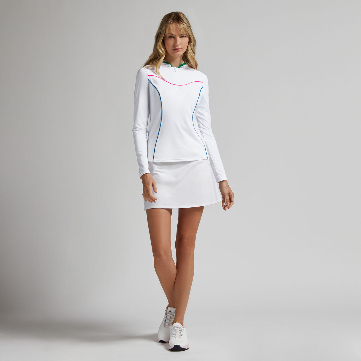 CONTOURING ITALIAN INTERLOCK HOODE 女士 長袖上衣