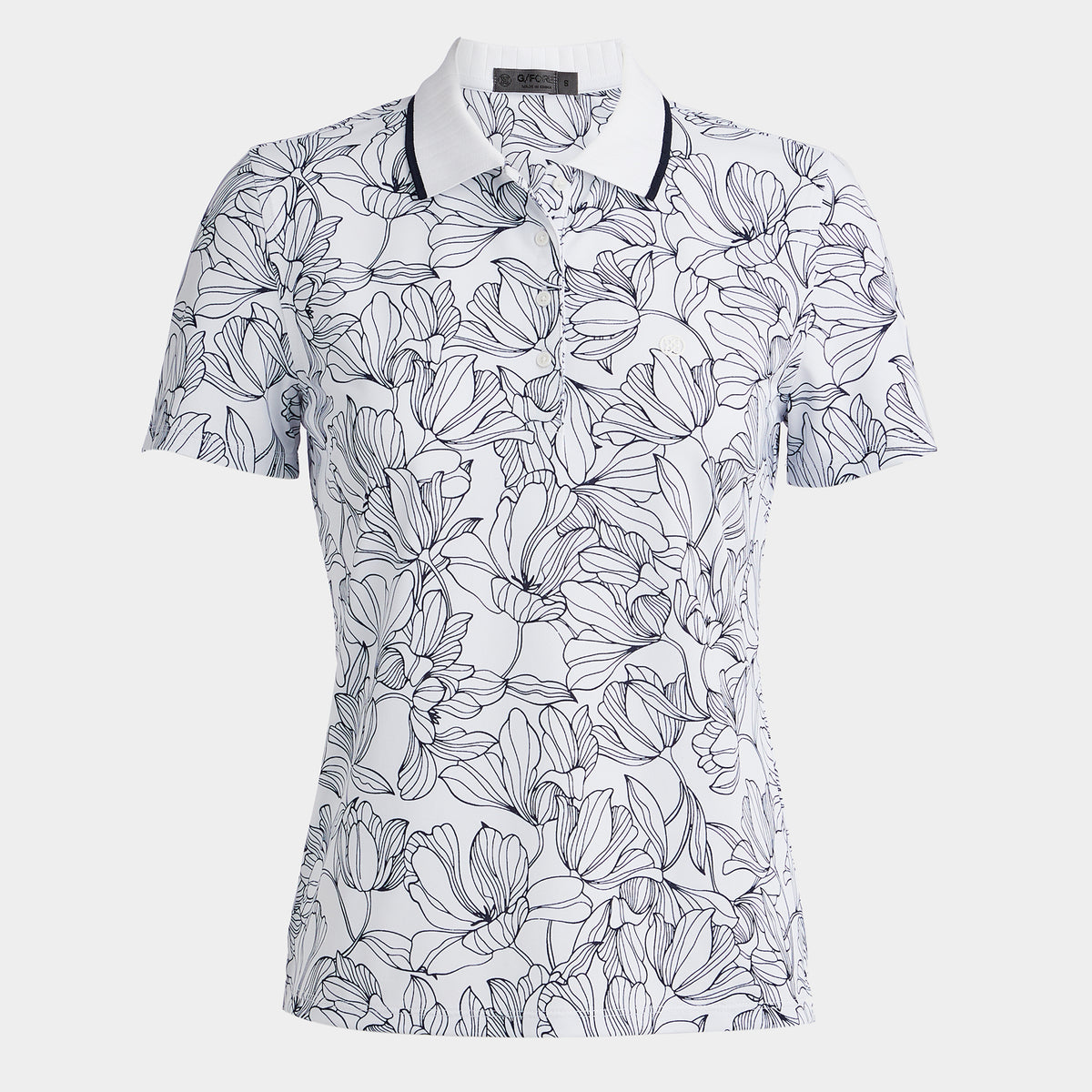 OUTLINE IRIS RIB COLLAR TECH PIQUÉ POLO衫