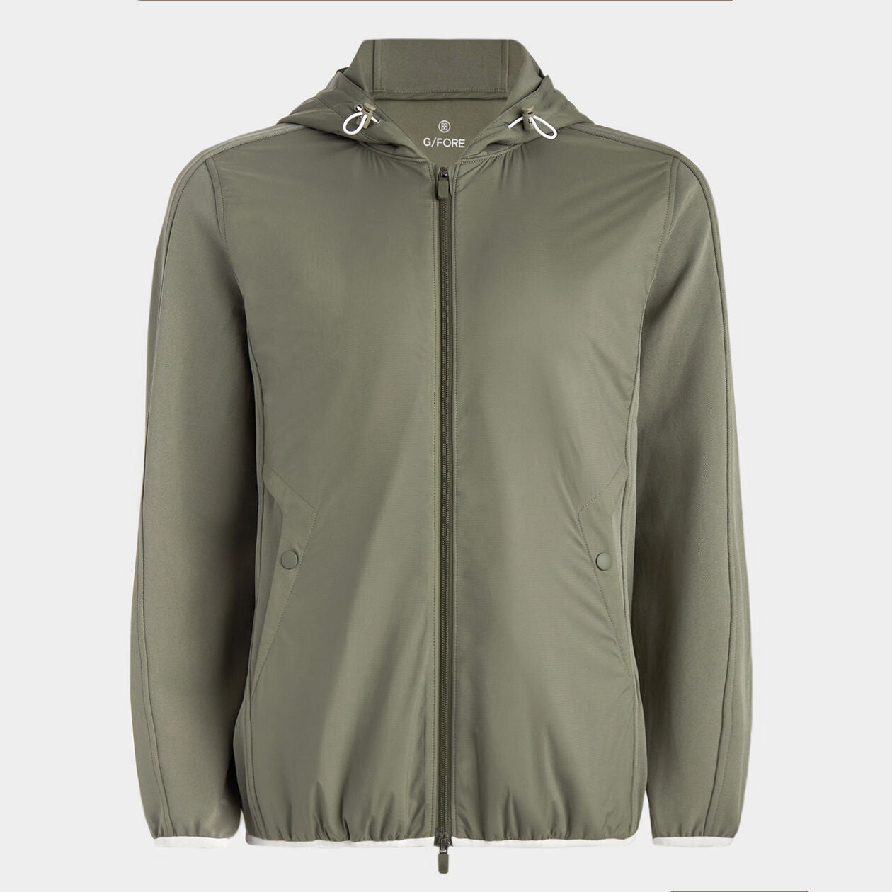 24-WIND CONTROL DOUBLE KNIT PIQUÉ HOODED JACKET 男士 外套