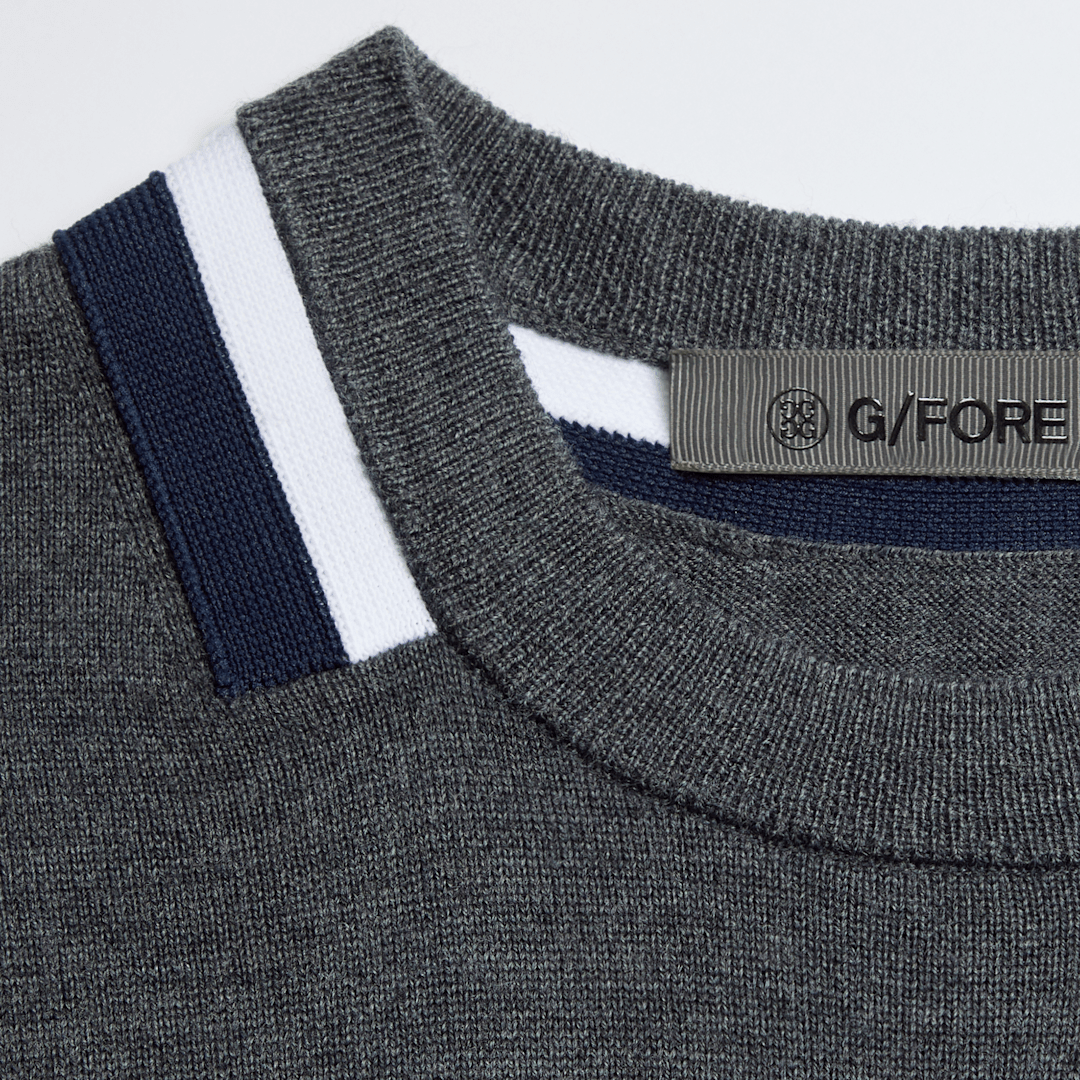 COLOURBLOCK INTARSIA CREWNECK MERINO WOOL SWEATER 男士 長袖上衣