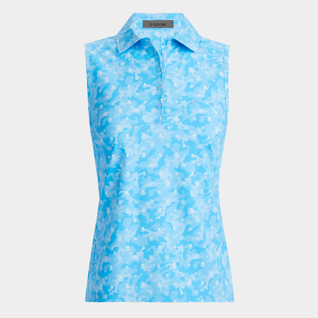 ICON CAMO SILKY TECH NYLON SLEEVELESS POLO 女士 無袖POLO衫