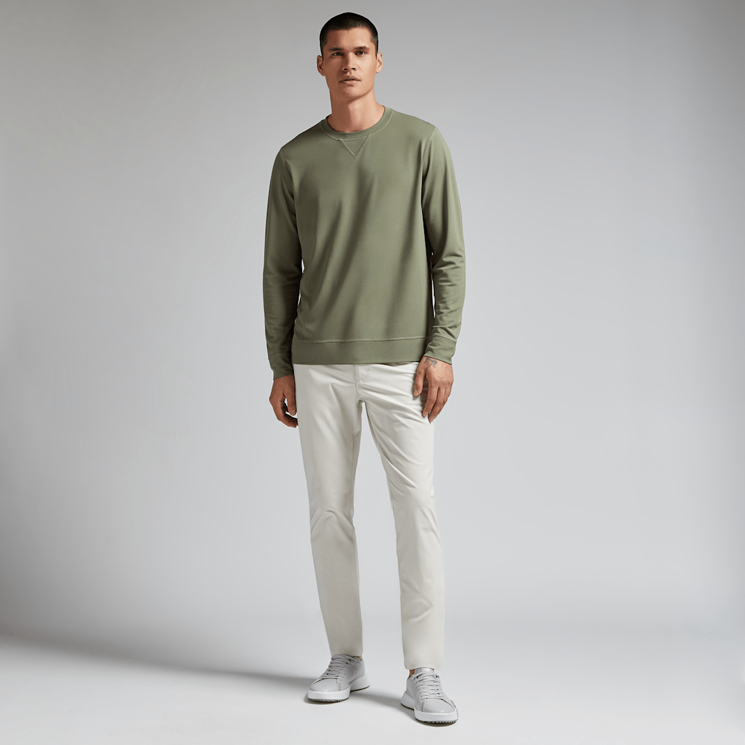 PERFORMANCE PIQUE CREWNECK LAYER 男士 長袖上衣