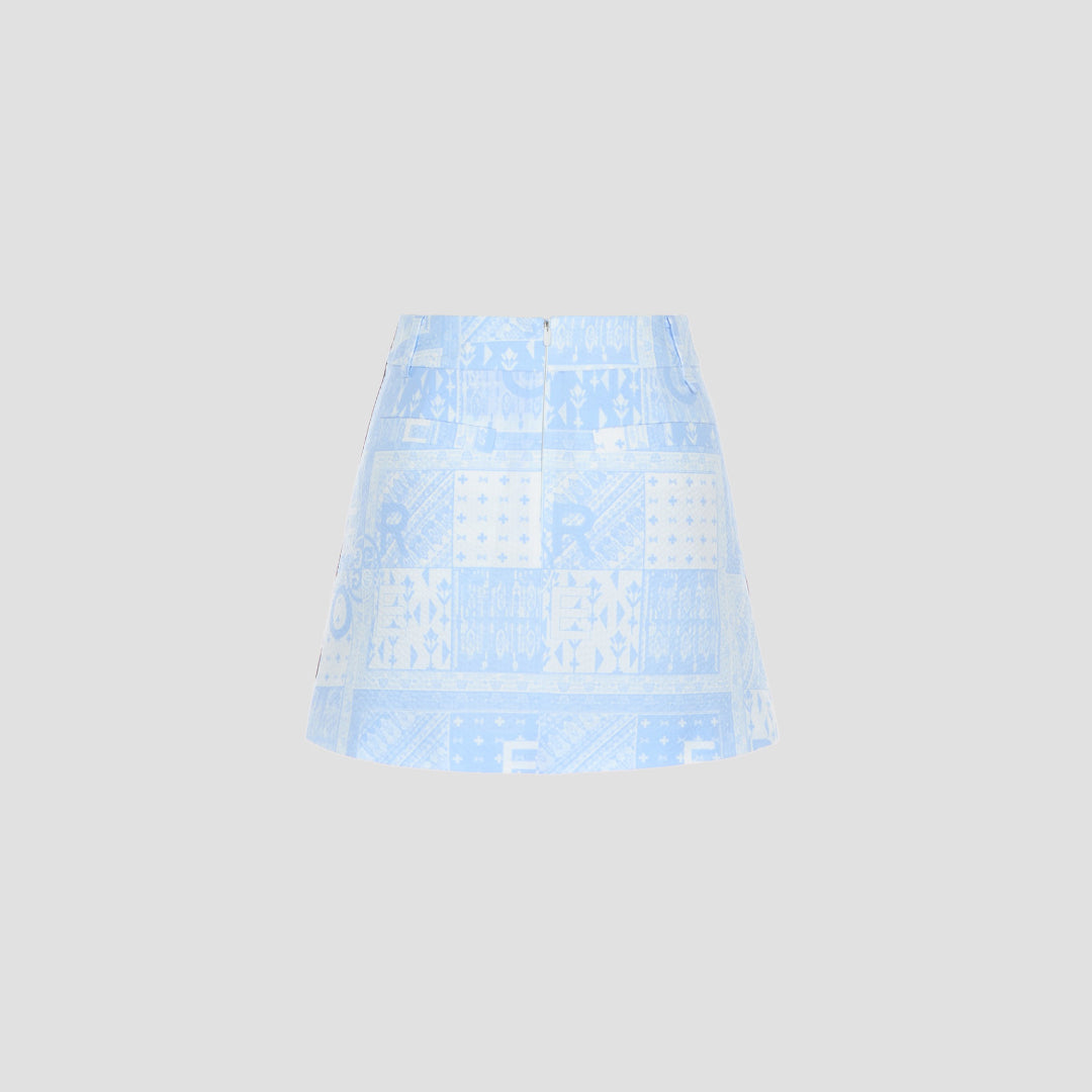 PATTERN SEERSUCKER SKIRT 女士 短裙