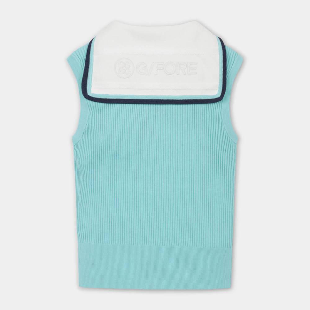 SAILOR COLLARED VEST 女士 水手翻領針織背心