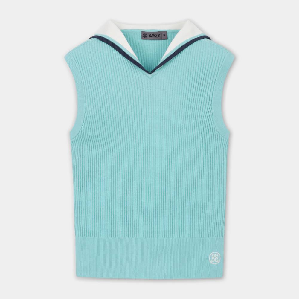 SAILOR COLLARED VEST 女士 水手翻領針織背心