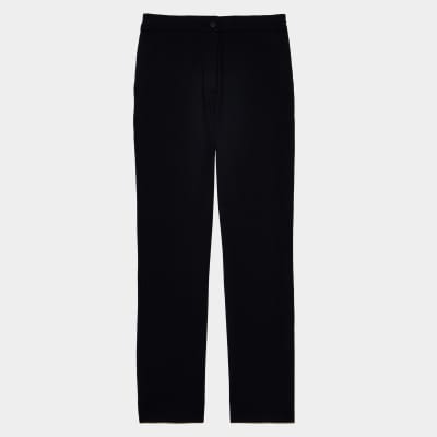 DOUBKE KNIT CIGARETTE LEG HIGH RISE TROUSER 女士 休閒長褲
