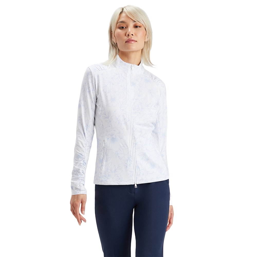 OUTLINE FLORAL COZY JERSEY FULL ZIP MID LAYER 女士 花卉外套