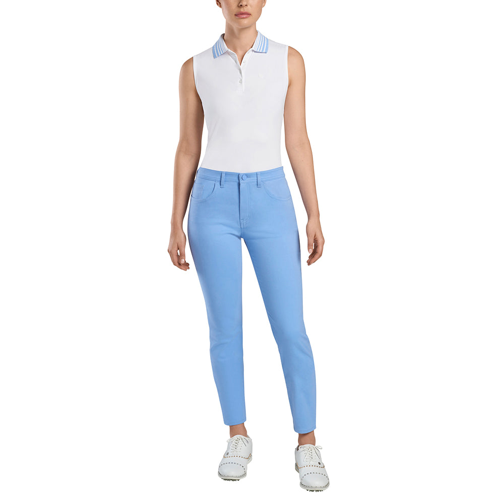 PLEATED COLLAR SLEEVELESS POLO 女士 百褶領無袖POLO衫