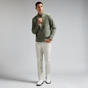 24-DOUBLE KNIT QUARTER ZIP 男士 拉鍊長袖上衣