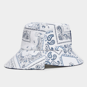 ASYMMETRICAL BORO  STRETCH TWILL BUCKET HAT 漁夫帽