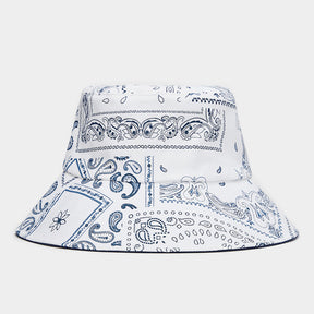 ASYMMETRICAL BORO  STRETCH TWILL BUCKET HAT 漁夫帽