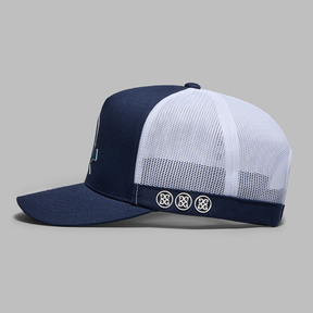 LENTICULAR SILICONE SKULL REGULAR COTTON TWILL TRUCKER 高爾夫球帽