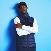 PIXELATED SKULL & T'S MERINO WOOL FULL ZIP VEST 男士 背心