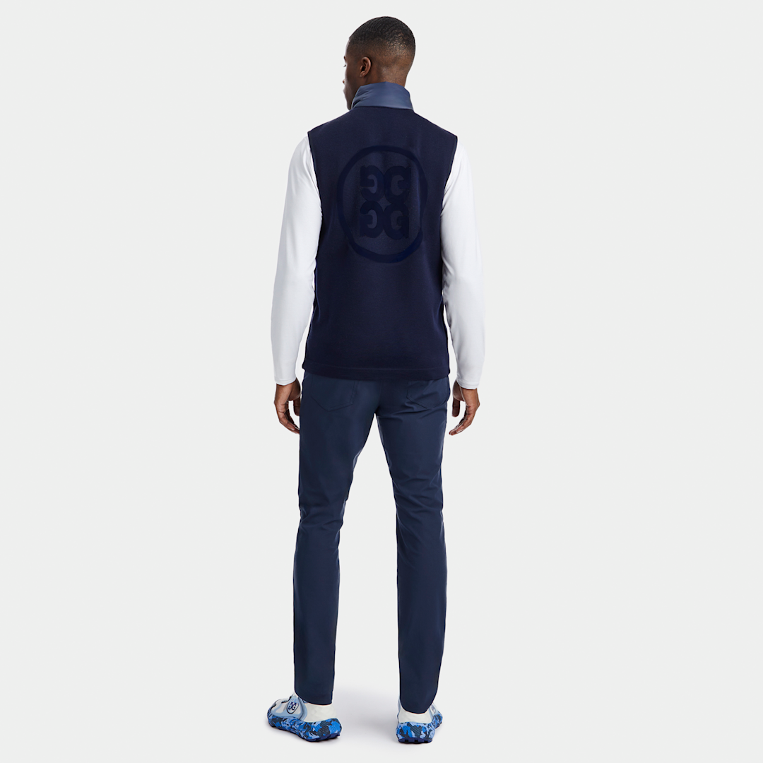 PIXELATED SKULL & T'S MERINO WOOL FULL ZIP VEST 男士 背心