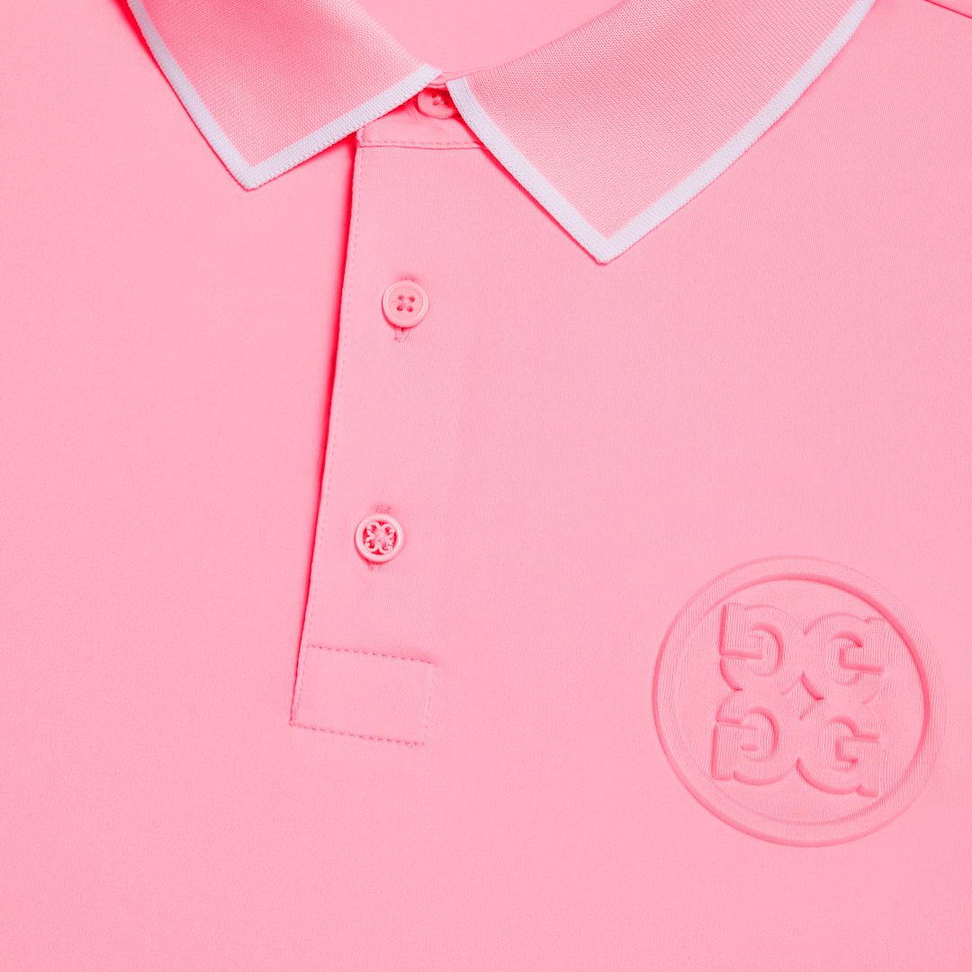 24-RIB COLLAR CIRCLE G'S EMBOSSED TECH JERSEY POLO 男士 短袖POLO衫