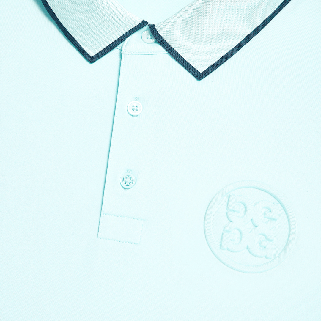 RIB COLLAR CIRCLE G'S EMBOSSED TECH JERSEY POLO 男士 短袖POLO衫