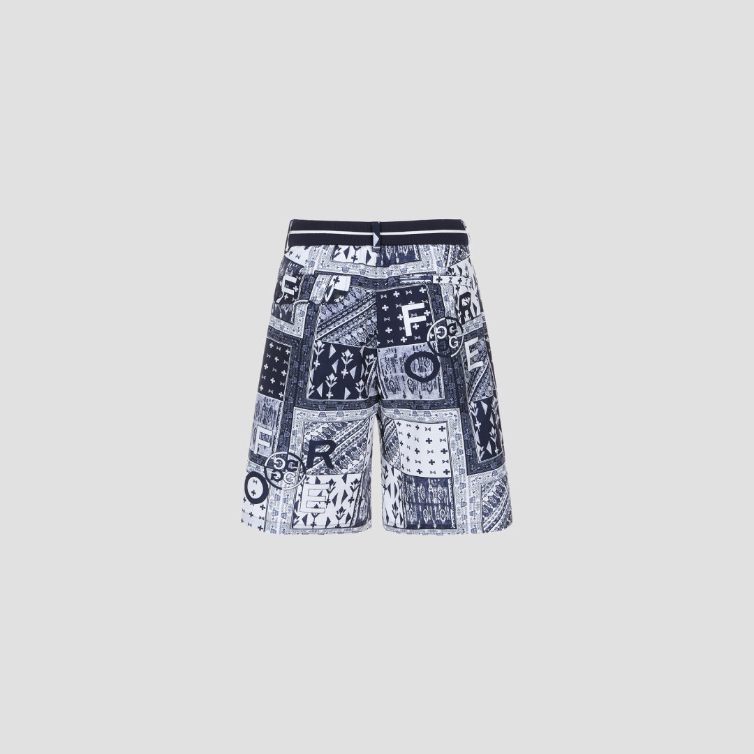 PATTERN SEERSUCKER SHORTS 男士短褲