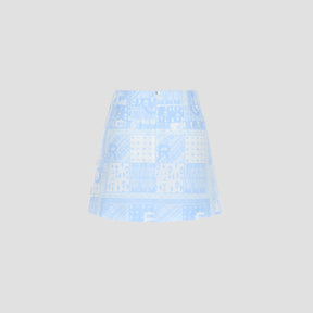 PATTERN SEERSUCKER SKIRT 女士 短裙