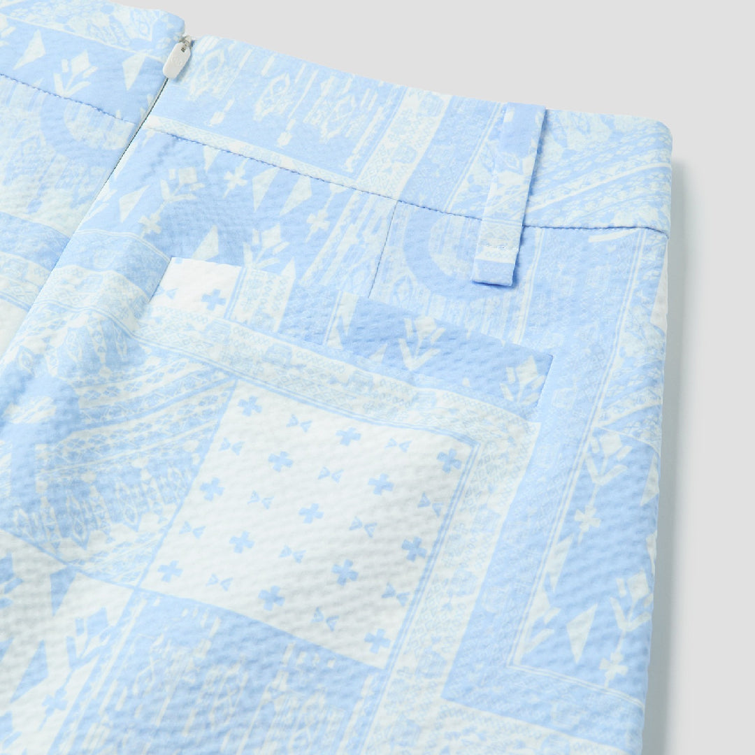 PATTERN SEERSUCKER SKIRT 女士 短裙