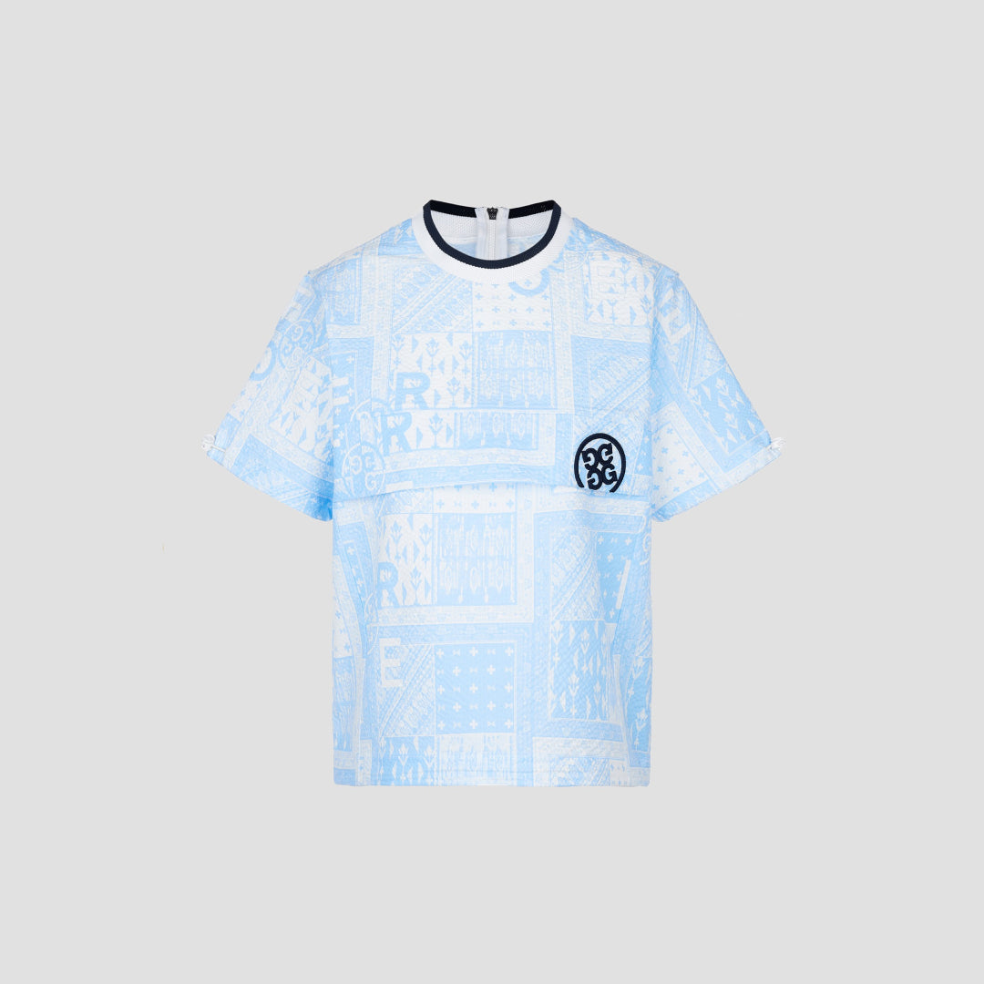 SEER-SUCKER COLLAR T-SHIRT 女士 短袖上衣