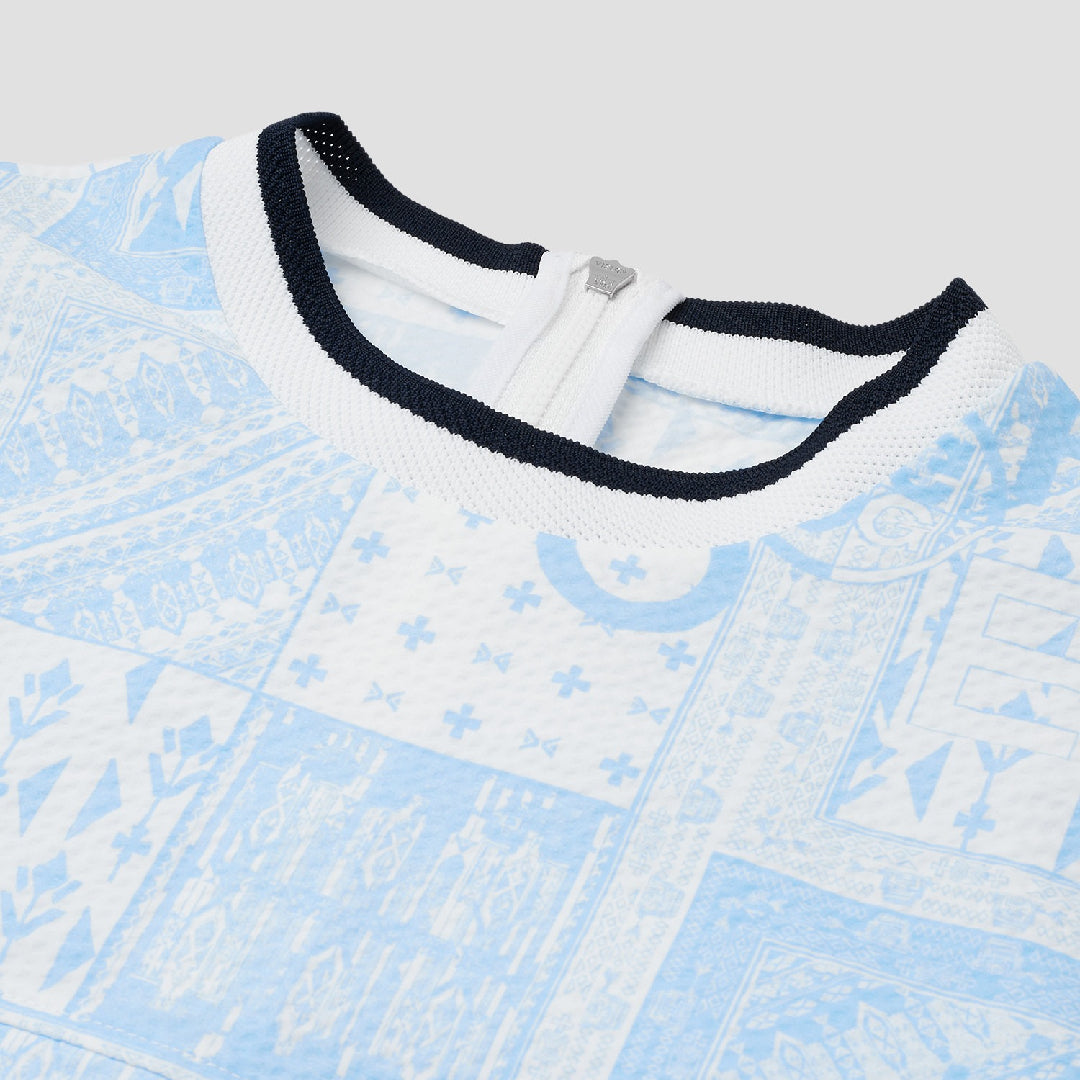 SEER-SUCKER COLLAR T-SHIRT 女士 短袖上衣