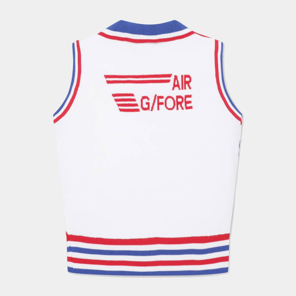 DIAGONAL STRIPE KNIT VEST 女士 斜紋針織背心