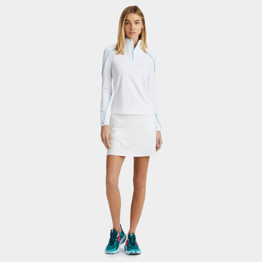 SUN SHIELD SILKY TECH NYLON QUARTER ZIP BASE LAYER 女士 拉鍊套頭衫