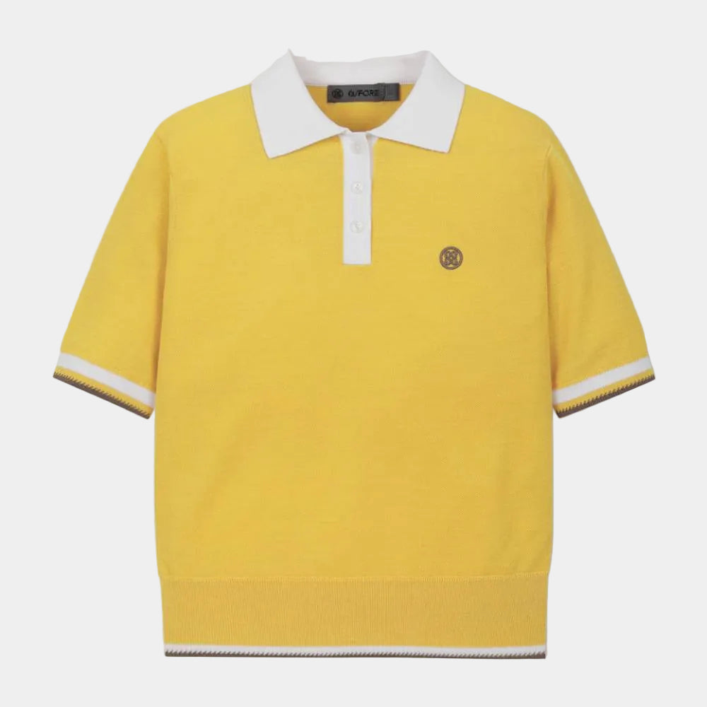 CONTRAST COLLAR SWEATER 女士 針織短袖上衣