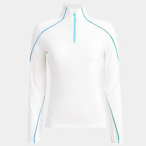 SUN SHIELD SILKY TECH NYLON QUARTER ZIP BASE LAYER 女士 拉鍊套頭衫