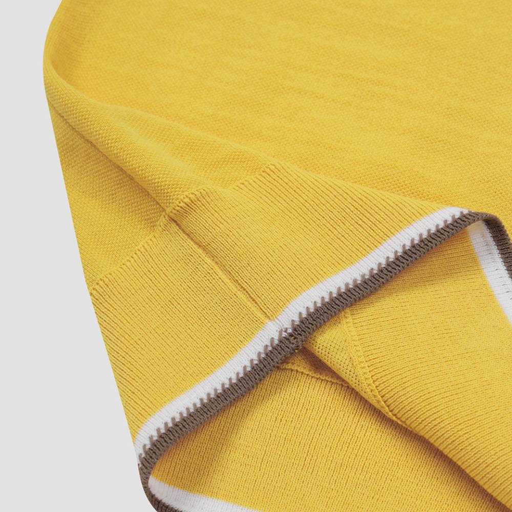 CONTRAST COLLAR SWEATER 女士 針織短袖上衣