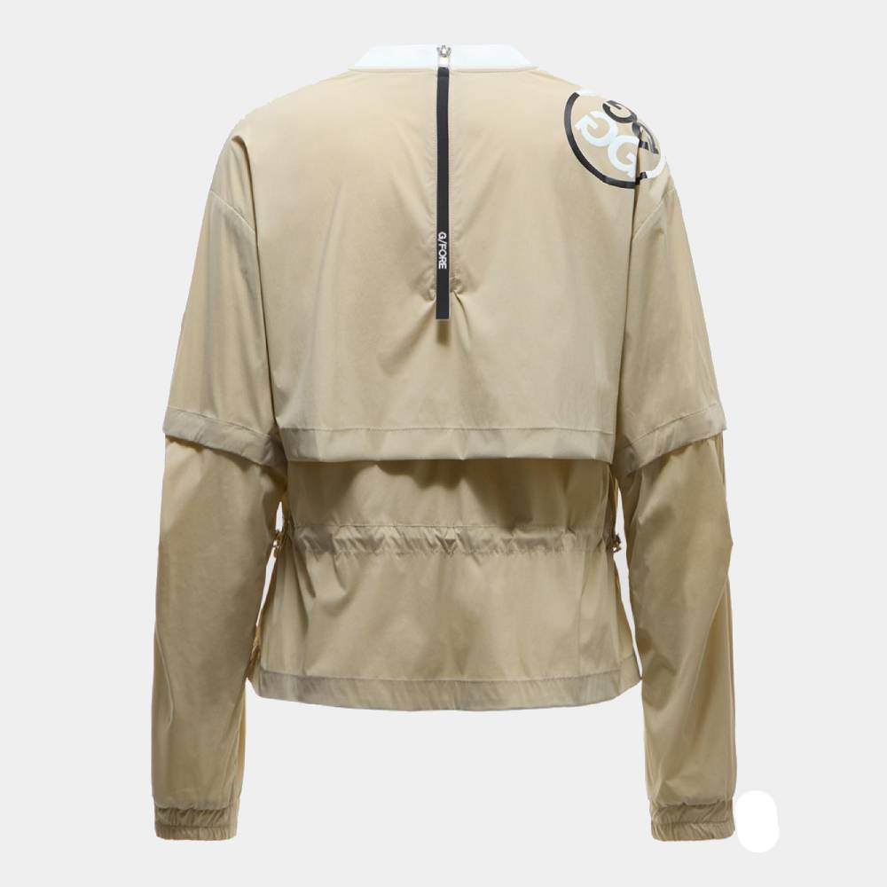 DETACHABLE CREWNECK ANORAK 女士 可拆袖防風上衣