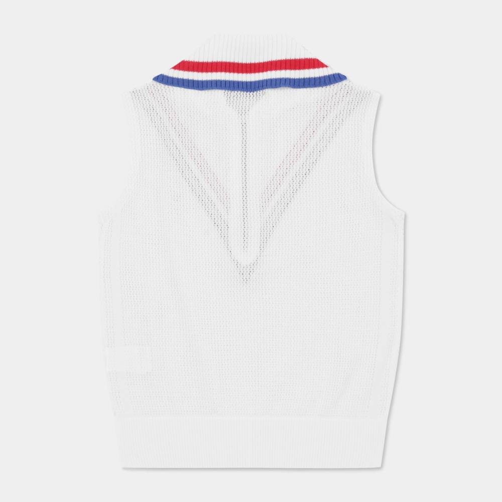 HALF-ZIP KNIT VEST 女士 半拉鍊針織背心