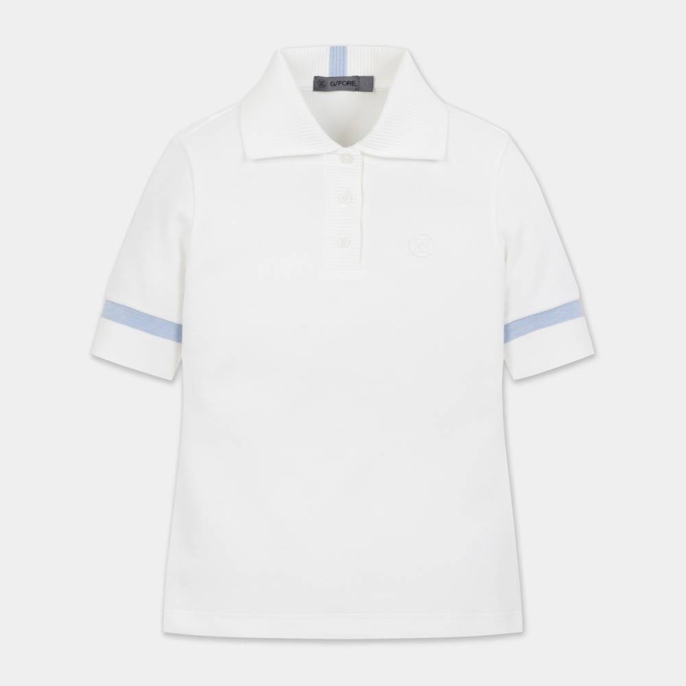 KNIT COLLARED SHORT POLO 女士 針織短袖POLO衫