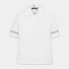 KNIT COLLARED SHORT POLO 女士 針織短袖POLO衫