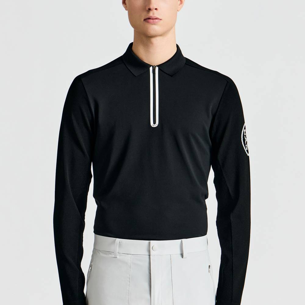 KNIT HYBRID HALF-ZIP POLO 男士 拉鍊POLO衫