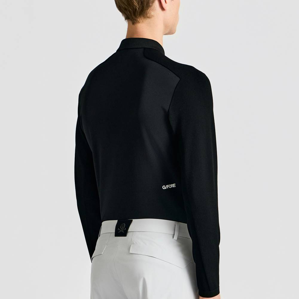 KNIT HYBRID HALF-ZIP POLO 男士 拉鍊POLO衫