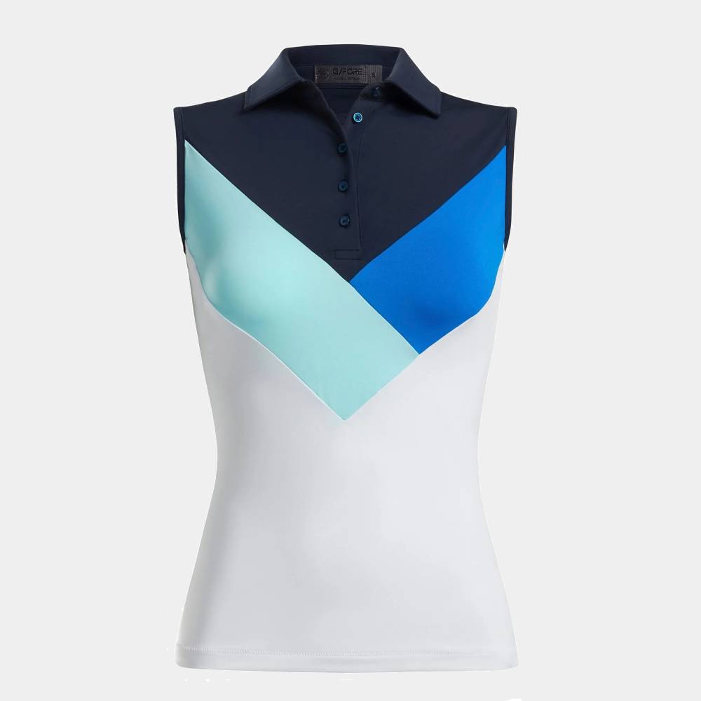 MULTI V SLEEVELESS POLO 女士 無袖POLO衫