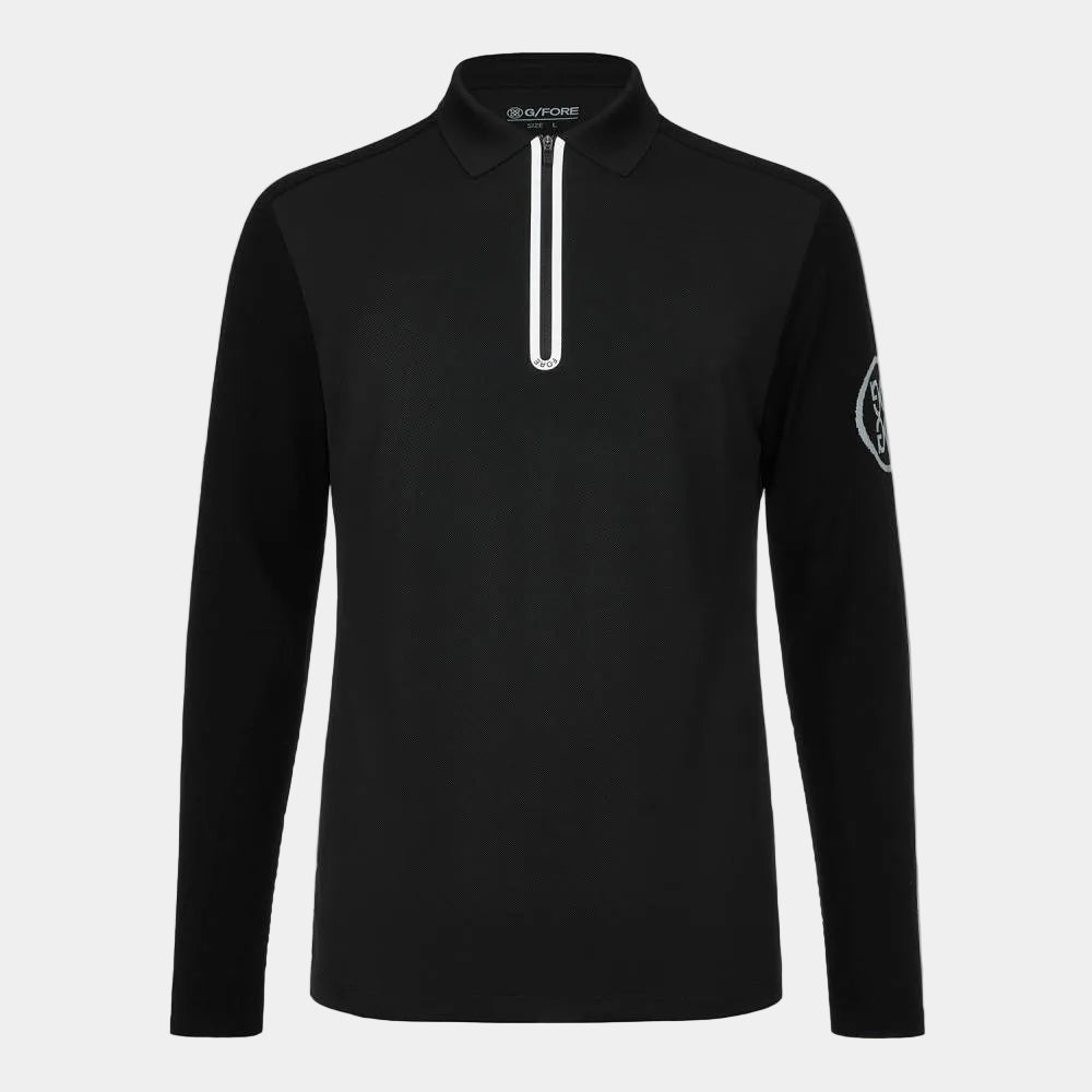KNIT HYBRID HALF-ZIP POLO 男士 拉鍊POLO衫
