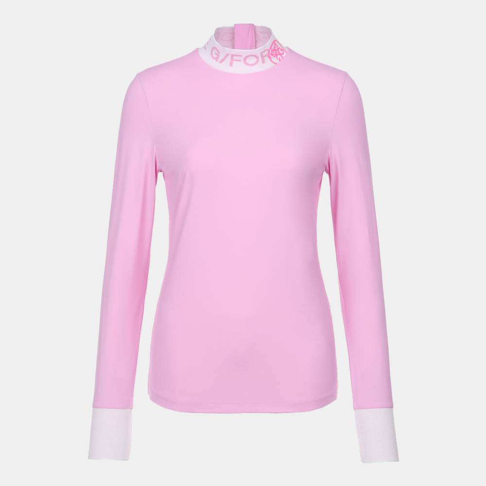 LONGSLEEVES MOCK 女士 高爾夫長袖立領上衣