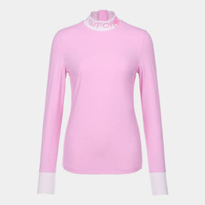 LONGSLEEVES MOCK 女士 高爾夫長袖立領上衣