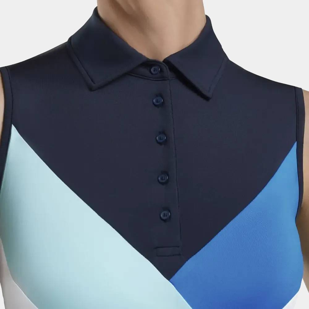 MULTI V SLEEVELESS POLO 女士 無袖POLO衫