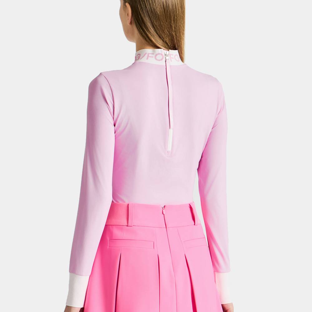 LONGSLEEVES MOCK 女士 高爾夫長袖立領上衣