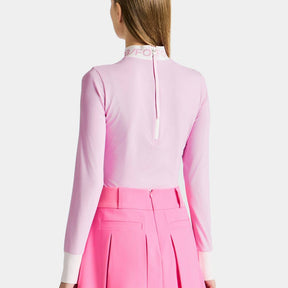 LONGSLEEVES MOCK 女士 高爾夫長袖立領上衣