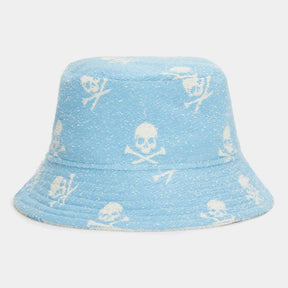 INTARSIA SKULL & T'S WOVEN BUCKET HAT 女士 高爾夫漁夫帽