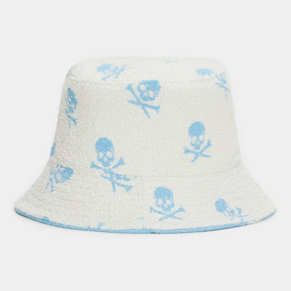 INTARSIA SKULL & T'S WOVEN BUCKET HAT 女士 高爾夫漁夫帽