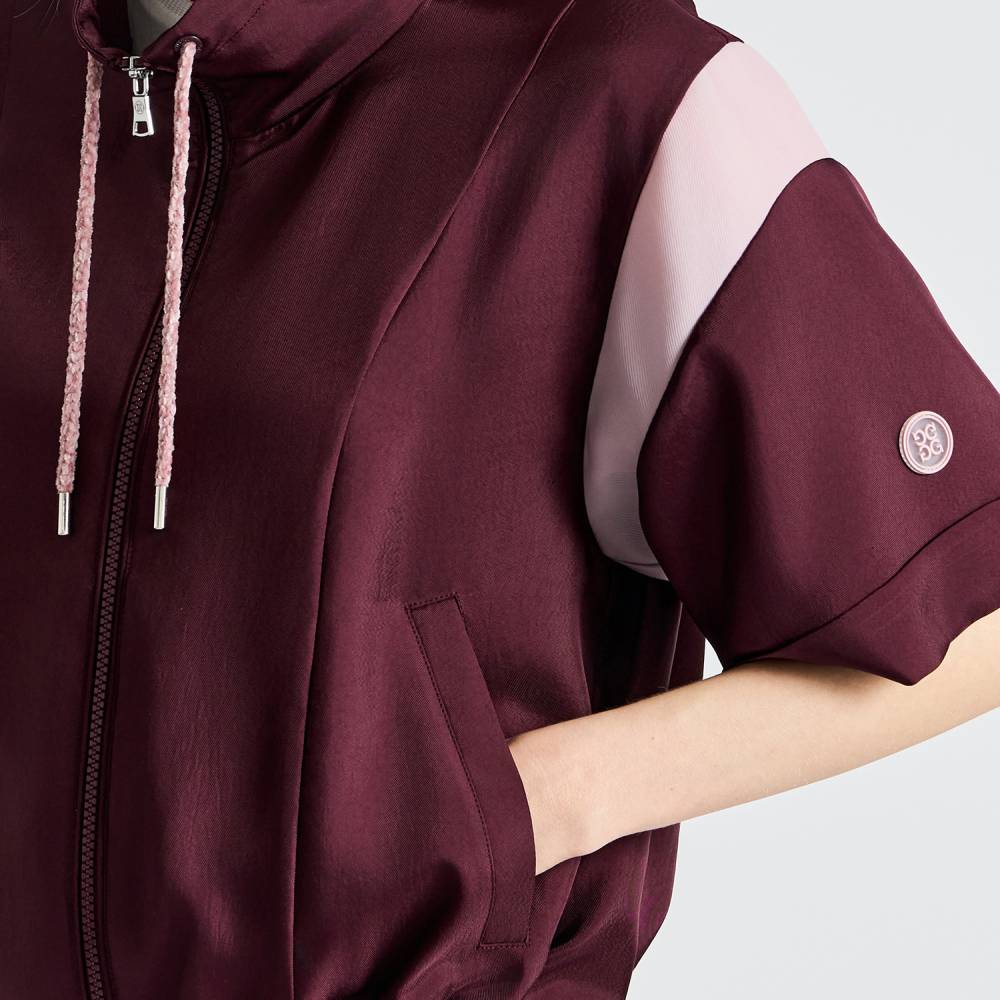 HALFSLEEVES FULL-ZIP JACKET 女士 半袖拉鍊夾克