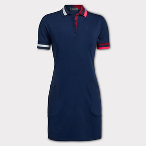 POLO DRESS 女士 撞色領 POLO 連衣裙