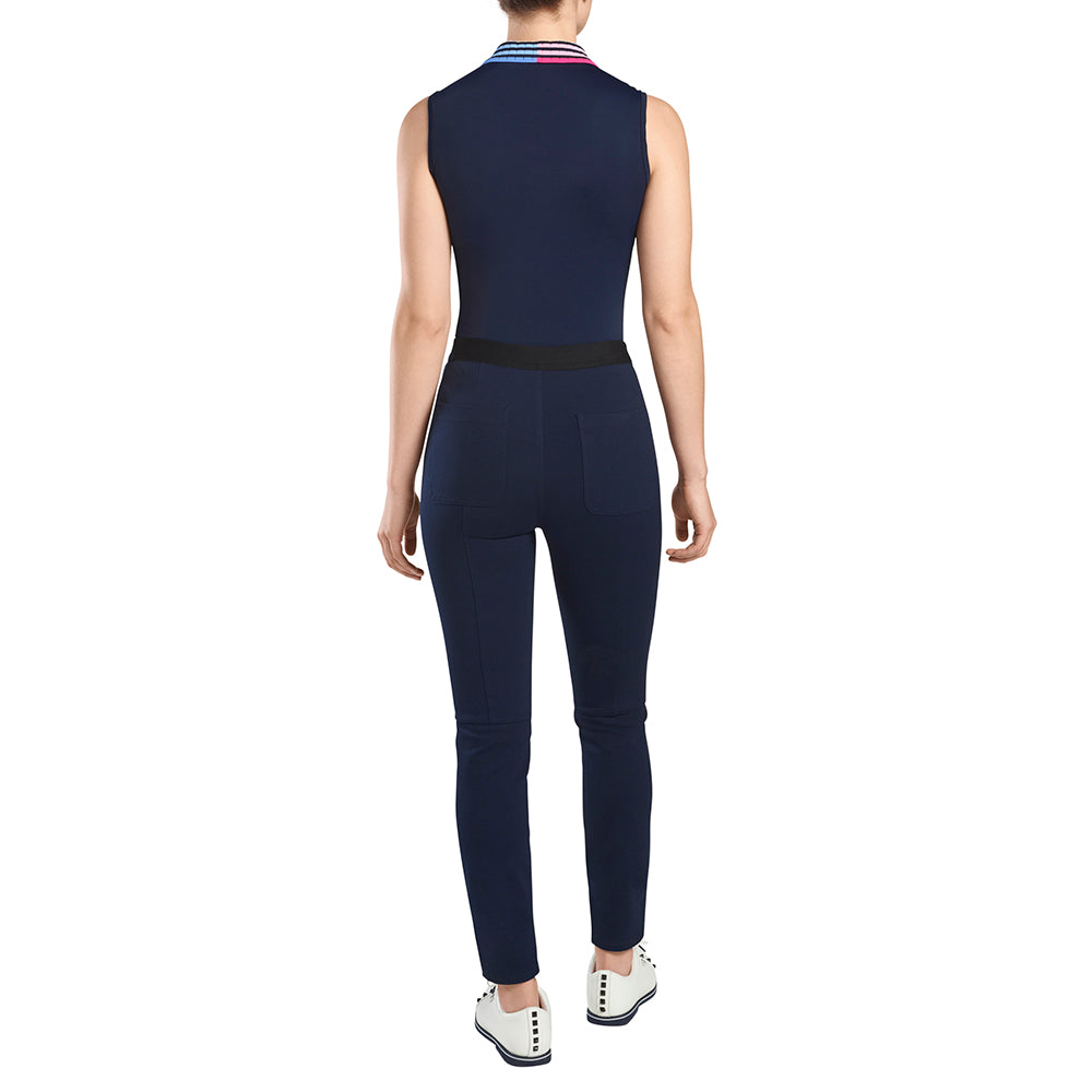 PLEATED COLLAR SLEEVELESS POLO 女士 百褶領無袖POLO衫